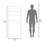 Armario de Baño Blanco de 2 Puertas para Colocar Sobre el Inodoro | Estante de Almacenamiento | Diseño que Ahorra Espacio