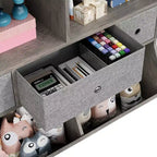 Organizador de almacenamiento de juguetes de 3 niveles con cajones y 4 cubículos - Librería infantil independiente para sala de juegos, guardería, jardín de infancia
