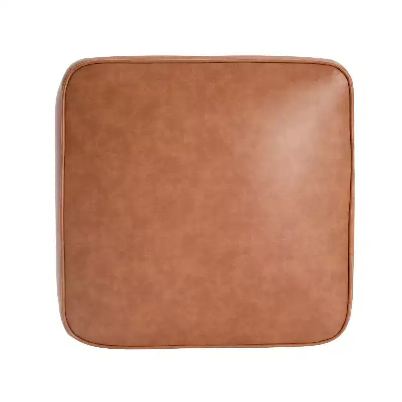 Puf cuadrado decorativo tapizado moderno