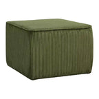Puf cuadrado decorativo tapizado moderno