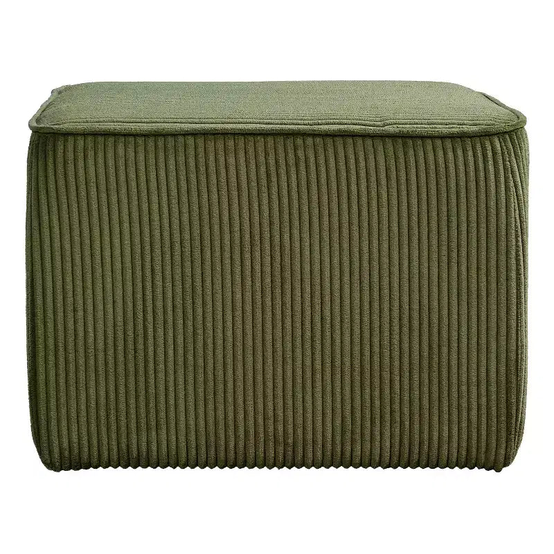 Puf cuadrado decorativo tapizado moderno