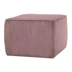Puf cuadrado decorativo tapizado moderno