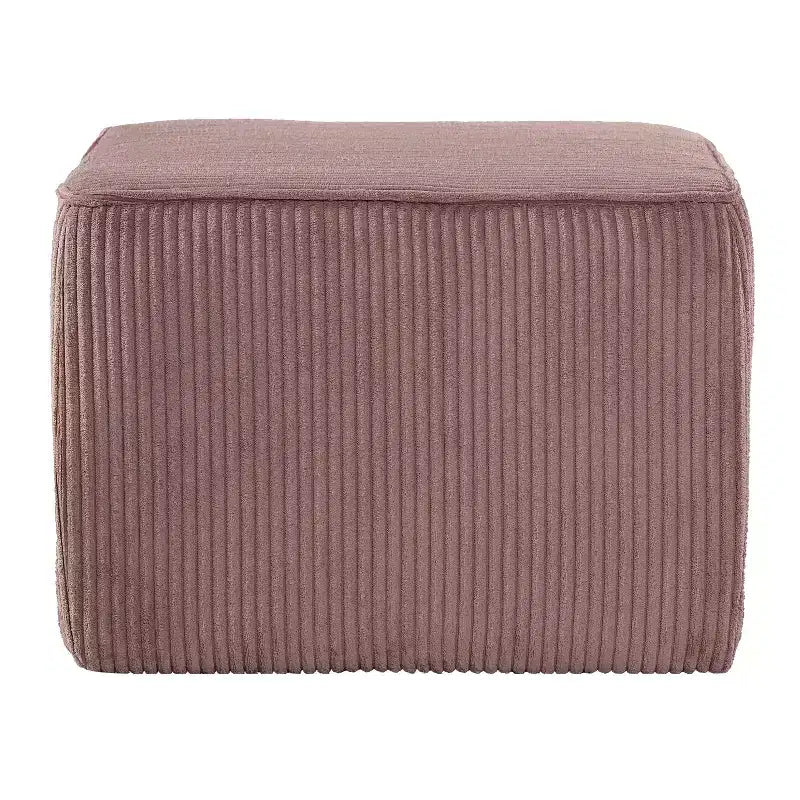 Puf cuadrado decorativo tapizado moderno