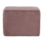 Puf cuadrado decorativo tapizado moderno