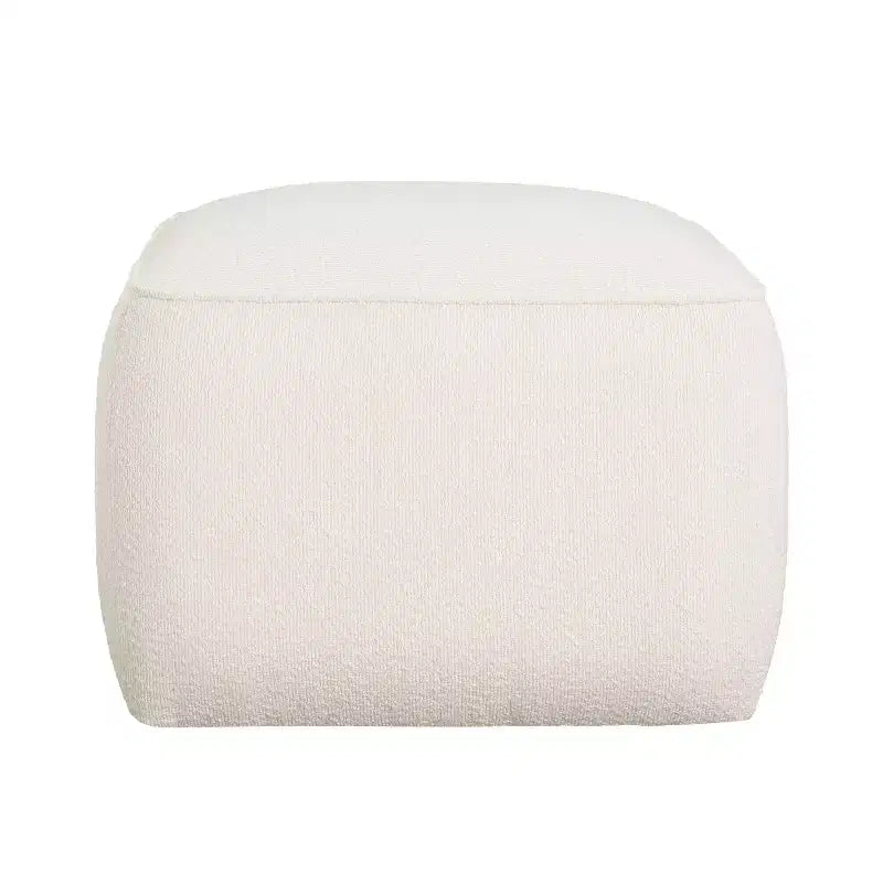 Puf cuadrado decorativo tapizado moderno