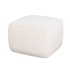 Puf cuadrado decorativo tapizado moderno