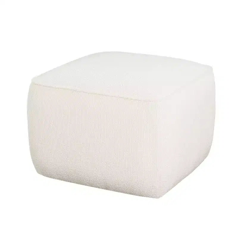 Puf cuadrado decorativo tapizado moderno