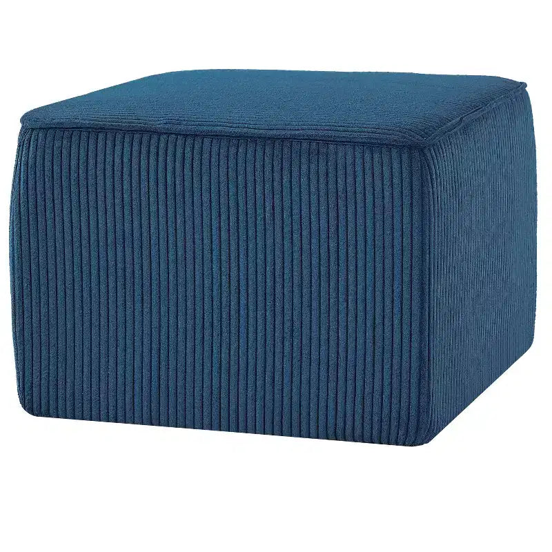 Puf cuadrado decorativo tapizado moderno