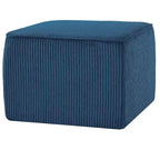 Puf cuadrado decorativo tapizado moderno
