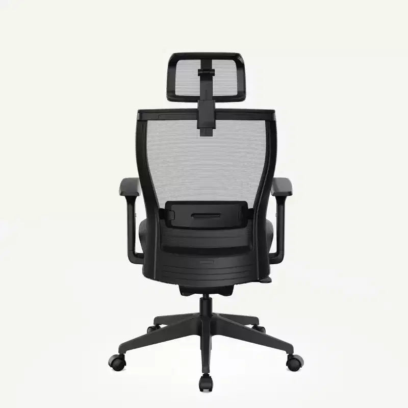 Silla de oficina ergonómica estándar C4, cojín de asiento de espuma, negro