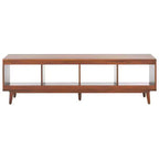 Mueble de TV abierto con 4 estantes - Acacia natural