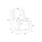 Mecedora reclinable giratoria 4 en 1 para habitación de bebé