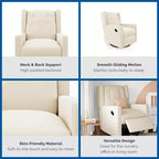 Mecedora reclinable giratoria 4 en 1 para habitación de bebé