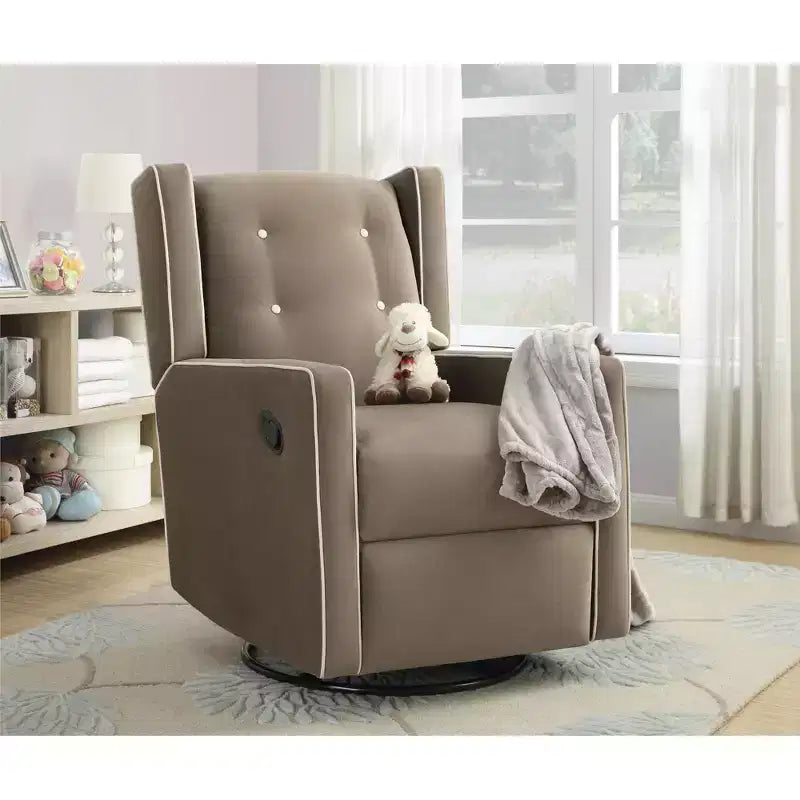 Mecedora reclinable giratoria 4 en 1 para habitación de bebé