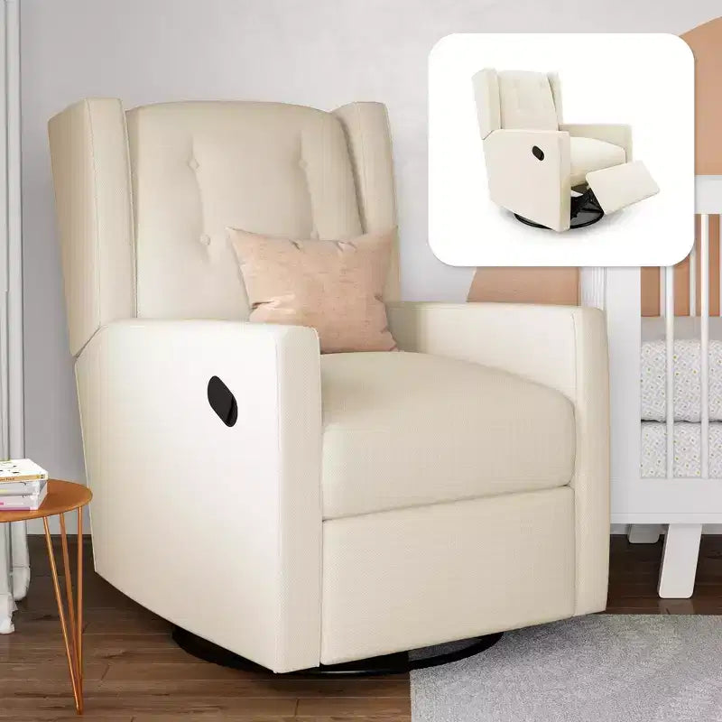 Mecedora reclinable giratoria 4 en 1 para habitación de bebé