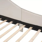 Sofá cama tapizado individual con cabecero y apoyabrazos