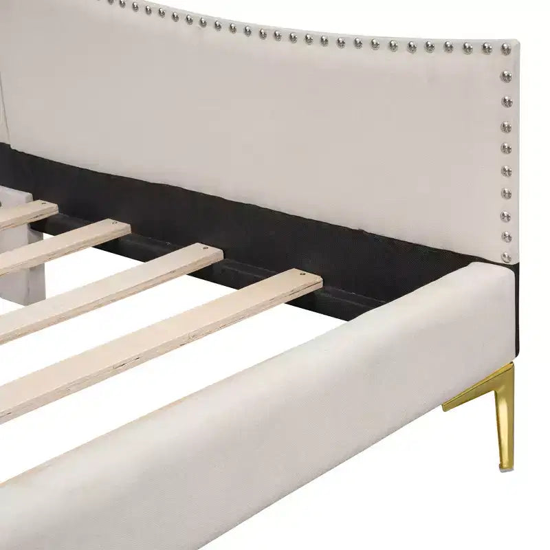 Sofá cama tapizado individual con cabecero y apoyabrazos