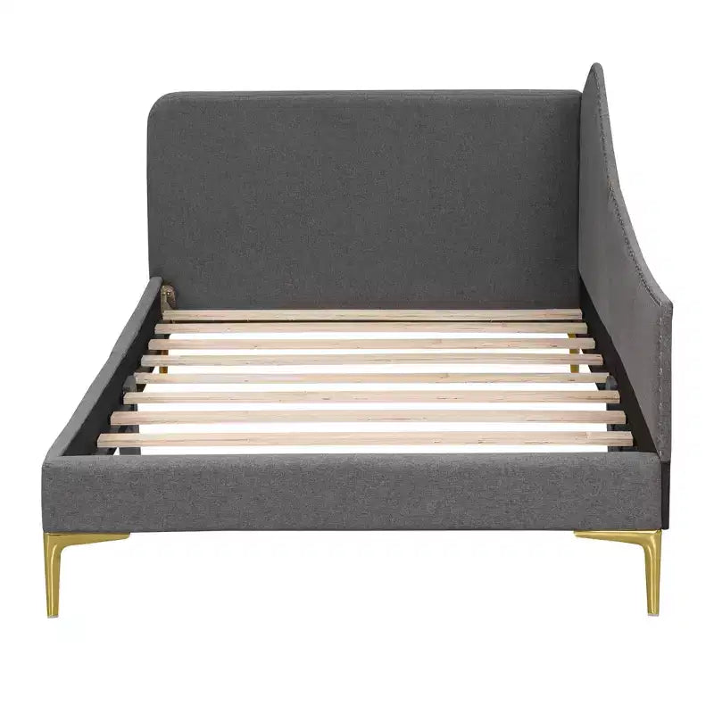 Sofá cama tapizado individual con cabecero y apoyabrazos