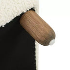 Cómodo banco otomano tapizado con patas de madera, taburete rectangular extralargo para dormitorio, entrada, pasillo