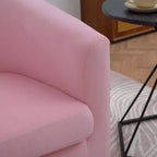 Sillón moderno de 27.36 de ancho con giro, sillón decorativo cómodo y suave con base gruesa, silla para sala de estar o dormitorio.