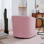 Sillón moderno de 27.36 de ancho con giro, sillón decorativo cómodo y suave con base gruesa, silla para sala de estar o dormitorio.