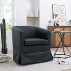 Sillón moderno de 27.36 de ancho con giro, sillón decorativo cómodo y suave con base gruesa, silla para sala de estar o dormitorio.
