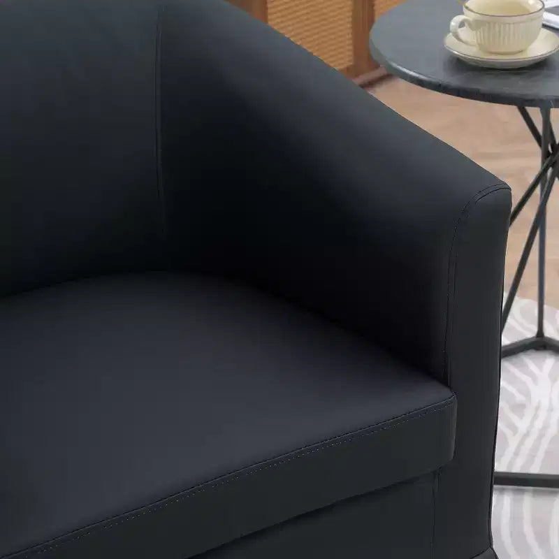 Sillón moderno de 27.36 de ancho con giro, sillón decorativo cómodo y suave con base gruesa, silla para sala de estar o dormitorio.