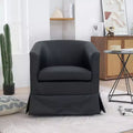 Sillón moderno de 27.36 de ancho con giro, sillón decorativo cómodo y suave con base gruesa, silla para sala de estar o dormitorio.