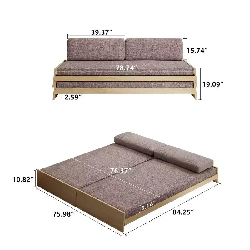 Sofá cama convertible de 84.25 pulgadas para sala de estar