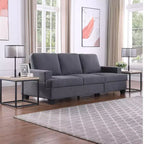 Mesa auxiliar cuadrada moderna de 17.7" de metal y madera