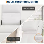 Sillón reclinable eléctrico ergonómico - Funciones de masaje y calor, reclinable eléctrico ajustable, sofá individual de cuero PU acolchado (uso en sala de estar)
