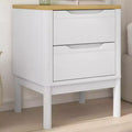 Bedside Cabinet White Solid Pine Wood Small Bedside Cabinet