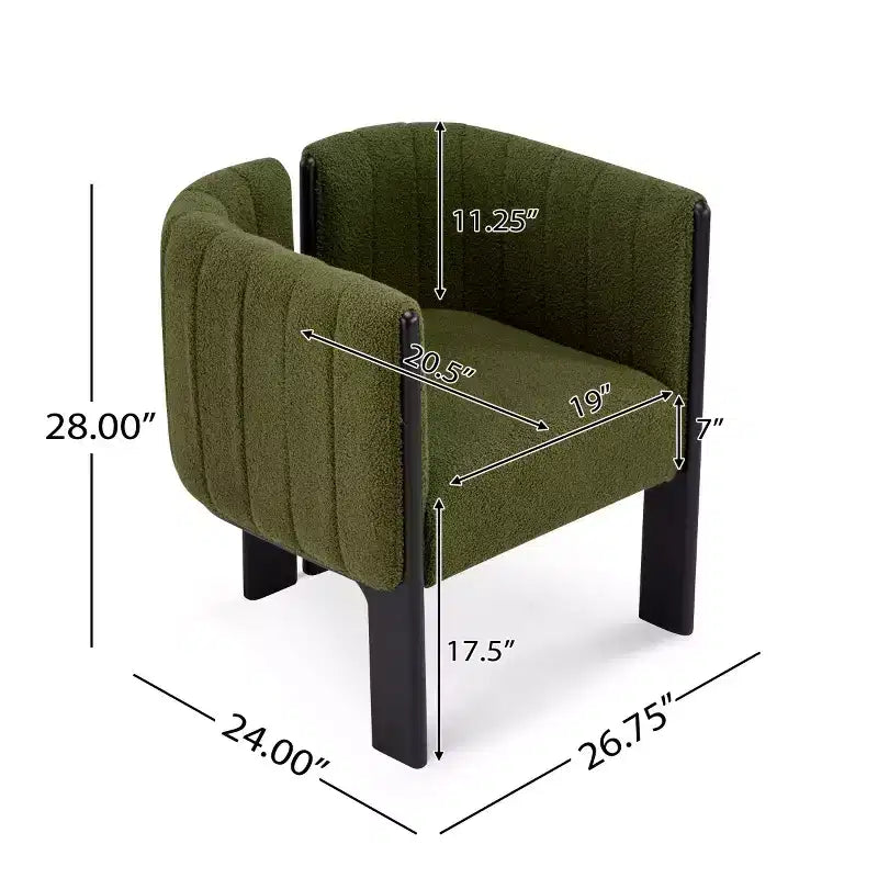 Sillas de comedor modernas y elegantes de bouclé con patas de madera, sillas auxiliares para salas de estar, sillas elegantes para cocina o comedor