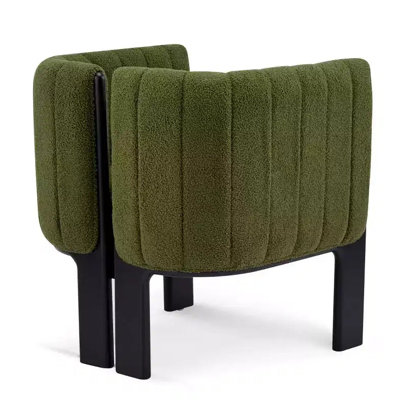 Sillas de comedor modernas y elegantes de bouclé con patas de madera, sillas auxiliares para salas de estar, sillas elegantes para cocina o comedor