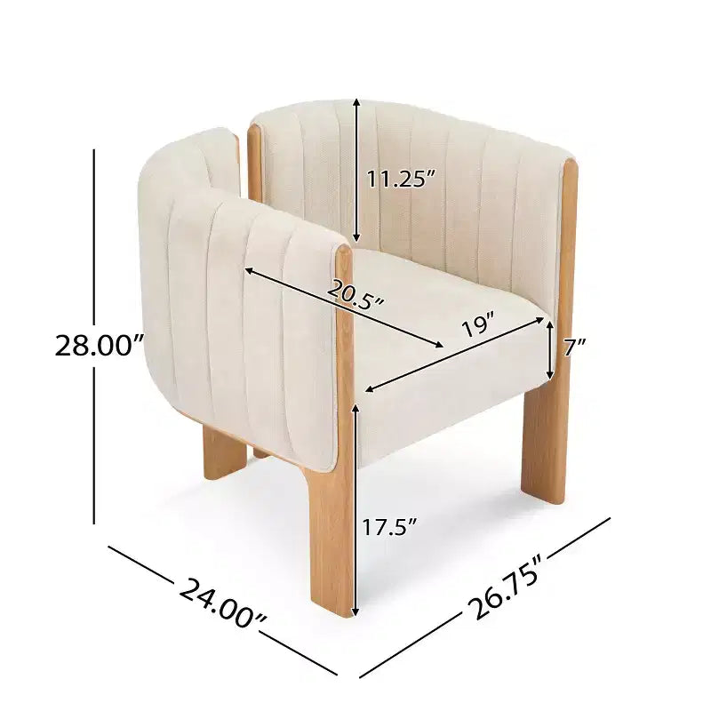 Sillas de comedor modernas y elegantes de bouclé con patas de madera, sillas auxiliares para salas de estar, sillas elegantes para cocina o comedor