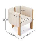 Sillas de comedor modernas y elegantes de bouclé con patas de madera, sillas auxiliares para salas de estar, sillas elegantes para cocina o comedor