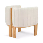 Sillas de comedor modernas y elegantes de bouclé con patas de madera, sillas auxiliares para salas de estar, sillas elegantes para cocina o comedor