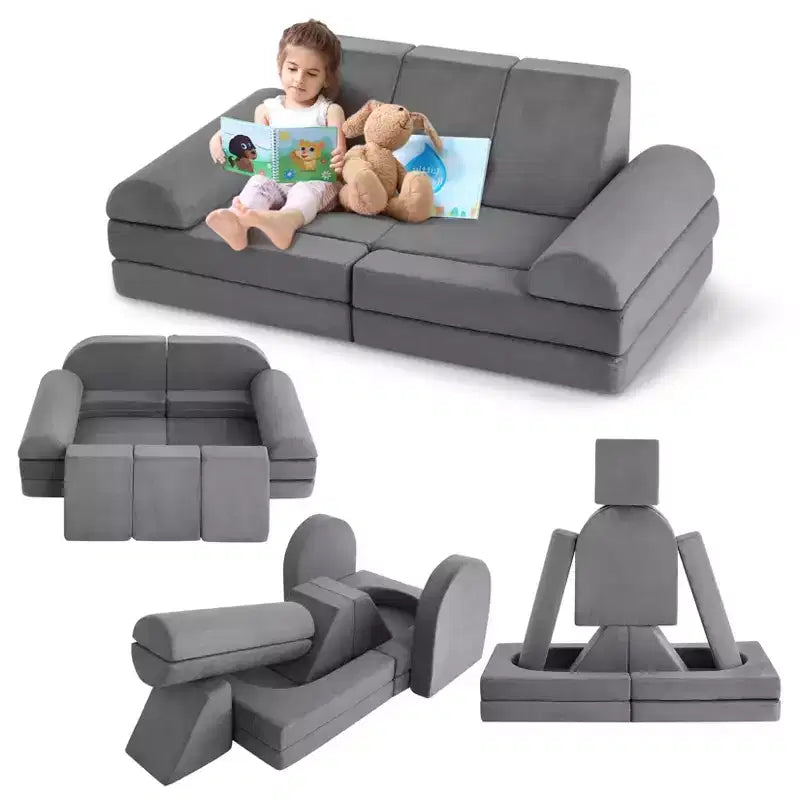 Soft Foam Toddler Couch Kids Couch,Ball Pit for Boys Girls, for Bedroom, Playroom,