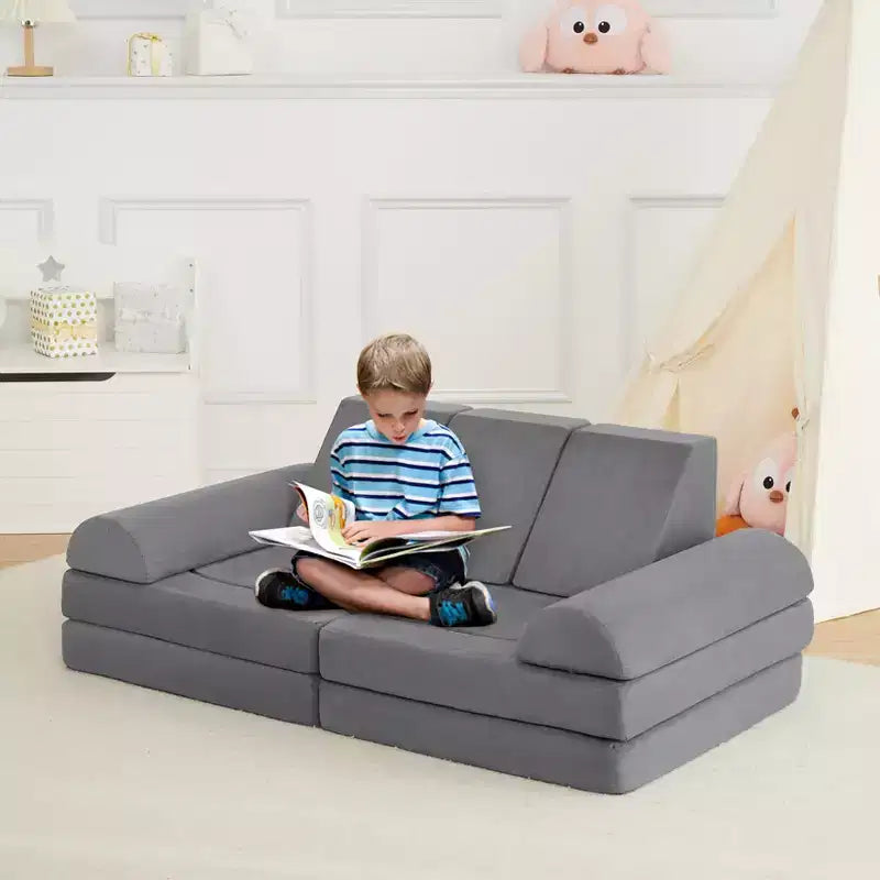 Sofá infantil de espuma suave, sofá para niños, piscina de bolas para niños y niñas, para dormitorio, sala de juegos,