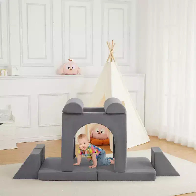 Sofá infantil de espuma suave, sofá para niños, piscina de bolas para niños y niñas, para dormitorio, sala de juegos,