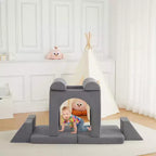 Sofá infantil de espuma suave, sofá para niños, piscina de bolas para niños y niñas, para dormitorio, sala de juegos,