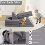 Sofá infantil de espuma suave, sofá para niños, piscina de bolas para niños y niñas, para dormitorio, sala de juegos,