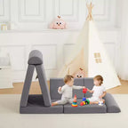 Sofá infantil de espuma suave, sofá para niños, piscina de bolas para niños y niñas, para dormitorio, sala de juegos,