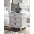 Signature Design by Ashley Greddinton 3-Drawer Nightstand with USB Ports and Outlets, Antique White