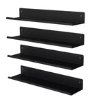 Estantes de pared flotantes de metal para baño, cocina, sala de estar