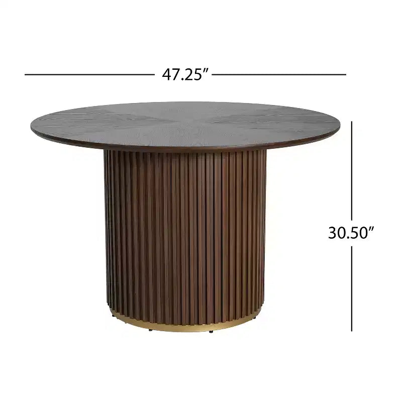 Mesa de comedor moderna con sillas tapizadas de madera de caucho