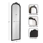 Espejo de arco tradicional, negro, 9x32