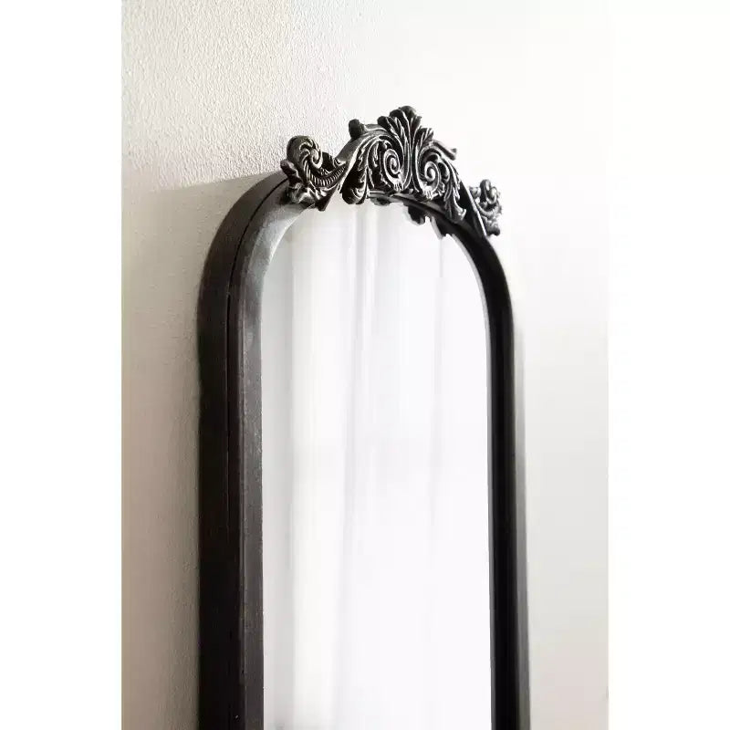 Espejo de arco tradicional, negro, 9x32