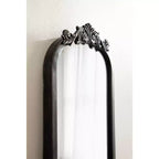 Espejo de arco tradicional, negro, 9x32
