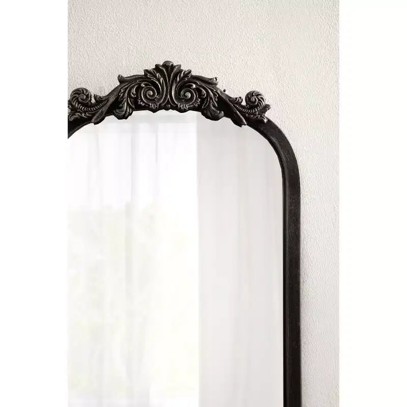 Espejo de arco tradicional, negro, 9x32